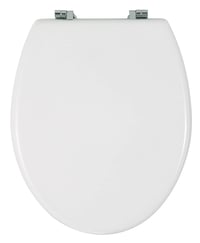 WENKO Bali WC daska bijela, MDF, pričvršćivači od nehrđajućeg čelika, 35x42 cm - blago ogrebotina poklopac — ogrebotine na gornjem dijelu (stanje: vidi 2. sliku) 1