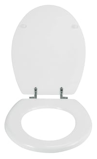 WENKO Bali WC daska bijela, MDF, pričvršćivači od nehrđajućeg čelika, 35x42 cm - blago ogrebotina poklopac — ogrebotine na gornjem dijelu (stanje: vidi 2. sliku) 3