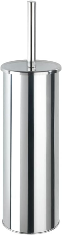 WENKO Basic Zárt WC-kefe tartó falra szerelhető rozsdamentes acél 10x37,5x10,5cm 2