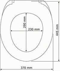 Capac WC WENKO Bergamo alb – antibacterian, fixare reglabilă din oțel inoxidabil, Duroplast, 35 x 44,4 cm 5