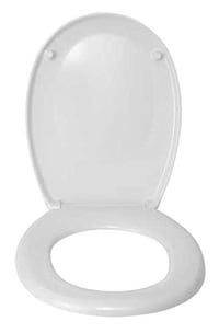 Capac WC WENKO Bergamo alb – antibacterian, fixare reglabilă din oțel inoxidabil, Duroplast, 35 x 44,4 cm 2