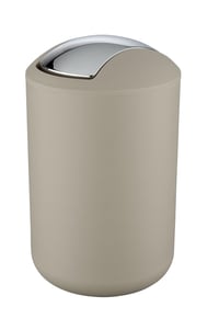 Odpadkový kôš s výkyvným vekom WENKO Brasil - taupe - 6,5 l 1