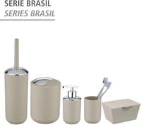 WENKO Brasil Taupe L Lengő Tetejű Szemetes 6,5L Kozmetikai Tárolóedény 7