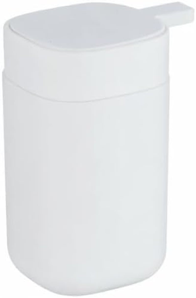 WENKO Davos 350 ml szappanadagoló fehér műanyag BPA-mentes fürdőszoba konyha - Matte White
