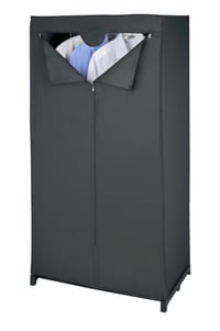 Šatníková skriňa WENKO Deep Black, 75 x 150 x 50 cm, čierna, z PEVA materiálu, skladacia šatníková skriňa 1