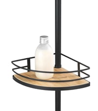 Raft de duș telescopic WENKO Dolcedo din bambus cu 4 etajere, raft reglabil pe înălțime, oțel inoxidabil/bambus, 31 x 65-275 x 20 cm 8