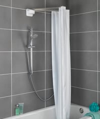 Držiak sprchového závesu WENKO v tvare pavúka s 12 ramenami z nehrdzavejúcej ocele — Hmoždinky a skrutky nie sú súčasťou balenia (stav: pozri 2. obrázok) 5