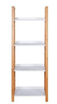 WENKO Finja 4-poschodový bambusový regál - kúpeľňový a obývací regál, 43 x 112 x 36 cm, hnedý 7