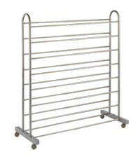 Wenko Giant izvlačivi stalak za obuću za 10 pari cipela, 4 kotačića, smeđi metal, 67-116 x 125,5 x 43 cm 1