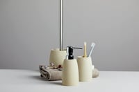 Wenko Goa WC kefe beige 36,5 cm modern fürdőszobai kiegészítő - 38.5 x 11.8 x 11.8 cm, Beige 6