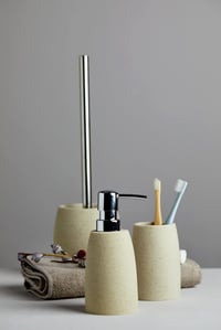 Wenko Goa WC kefe beige 36,5 cm modern fürdőszobai kiegészítő - 38.5 x 11.8 x 11.8 cm, Beige 7