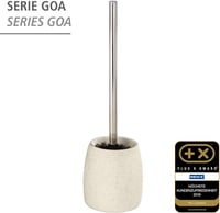 Wenko Goa WC kefe beige 36,5 cm modern fürdőszobai kiegészítő - 38.5 x 11.8 x 11.8 cm, Beige 4