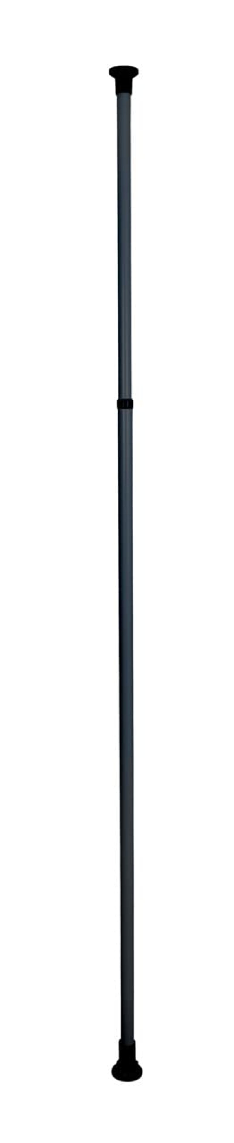 Teleskopický stojan WENKO Hercules, predlžovacia tyč medzi podlahu a strop, nastaviteľná 165 – 300 cm, kovový upevňovací systém, čierna