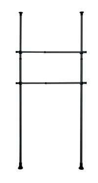 Prídavná vodorovná tyč WENKO Herkules, 2 ks, pre teleskopický systém, kovová, nastaviteľná do 120 cm, čierna 1