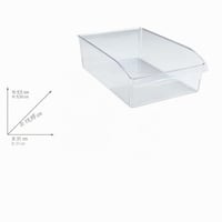 WENKO Organizator za hladnjak, veličina L, kutija za pohranu za hladnjak i smočnicu, prozirna, PET siguran za hranu, 20 x 9,5 x 31 cm 5