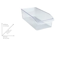 WENKO Organizér do chladničky M, úložný box do chladničky a špajze, bezpečný pre potraviny, priehľadný, 15 x 9,5 x 31 cm, vyrobený z PET materiálu 5