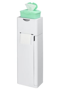 Wenko Imon WC súprava 6 v 1 s držiakom na toaletný papier a poličkou, matná biela, 20 x 58,5 x 15 cm 5
