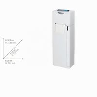 Wenko Imon WC súprava 6 v 1 s držiakom na toaletný papier a poličkou, matná biela, 20 x 58,5 x 15 cm 10
