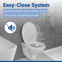 Capac WC WENKO Ios cu mecanism Soft-Close, alb, 37,5x45 cm, detașabil, termoplast rezistent la spargere, fixare din oțel inoxidabil, capacitate portantă 250 kg 3