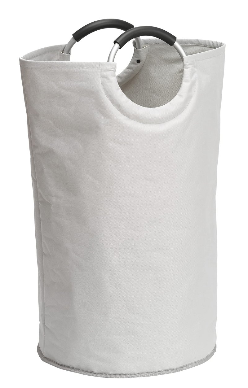 Skladacia nákupná taška a kôš na bielizeň WENKO Jumbo, 69 l, 38 x 72 cm, kamenná béžová, s držadlami