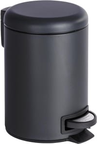 WENKO Leman pedálos szemetes 3 literes fekete acél kuka - Black 1