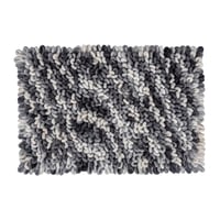 Kúpeľňová predložka WENKO Lerici XXL slučková, 60x90 cm, protišmyková, rýchloschnúca, sivo-modrá, ručne prateľná, polyester a bavlna 1