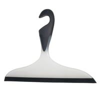 WENKO Loano racletă pentru duș negru - ștergător de baie cu agățătoare, plastic TPR, 23 x 17 x 2,5 cm 1