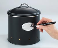 WENKO Nero légmentes tárolóedény, 1,6 l, fekete fém, vízálló - 1.6 L 3