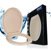 WENKO Ottana oválne WC sedadlo s pomalým sklápaním, antibakteriálny duroplast, odnímateľné sedadlo, 150 kg, béžové 1