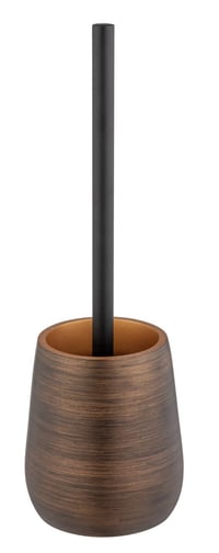 WENKO Palena set s četkom za WC, s izmjenjivom glavom, vrhunska umjetna smola, Ø 12,5 x 37 cm, brončana 1