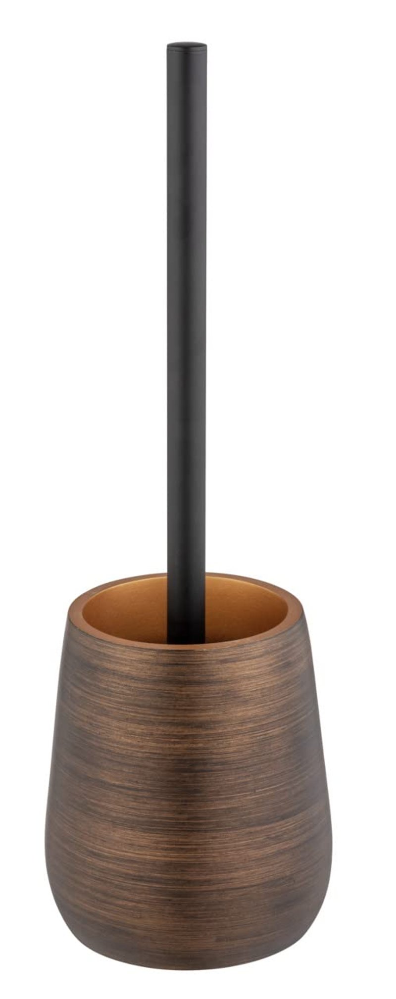 WENKO Palena set s četkom za WC, s izmjenjivom glavom, vrhunska umjetna smola, Ø 12,5 x 37 cm, brončana