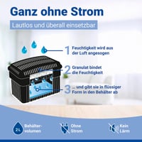 Dezumidificator WENKO 1 kg Negru, eficient energetic, funcționare silențioasă și fără electricitate 3