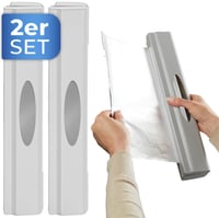 Dávkovač fólie WENKO Perfect Cutter – svetlosivý – 38x5,2x6,7 cm – 2 ks 2