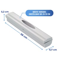 Dávkovač fólie WENKO Perfect Cutter – svetlosivý – 38x5,2x6,7 cm – 2 ks 7