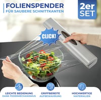 Dávkovač fólie WENKO Perfect Cutter – svetlosivý – 38x5,2x6,7 cm – 2 ks 3