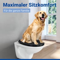 WENKO Premium Kos WC daska, crna, s mehanizmom za tiho spuštanje i Fix-Clip higijenskim pričvršćivanjem, od nelomljive plastike 9