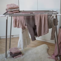WENKO Profi Single sušilo za rublje, 5,5 m dužine sušenja, izuzetno usko, za balkon i kadu, mat nehrđajući čelik 5