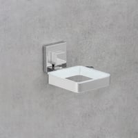 WENKO Quadro držiak na sušič vlasov do kúpeľne, vákuové upevnenie bez vŕtania, s organizérom káblov, nehrdzavejúca oceľ, strieborný, 14 x 7,5 x 13,5 cm 6