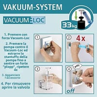 Wenko Quadro Vacuum-Loc nástenný držiak na uteráky, nehrdzavejúca oceľ, strieborná, 60,5 x 6 x 5 cm, bez vŕtania 7