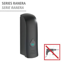 WENKO Ranera S Dozator za dezinficijens i sapun, crni, montaža na zid bez bušenja, 280 ml 2