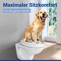 WENKO Secura Comfort WC sedadlo so zvýšením o 5 cm, nosnosť 200 kg, poklop so systémom Soft-Close, antibakteriálny duroplast, s protišmykovými podložkami, biele 7