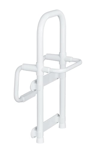 WENKO Secura rukohvat za kadu – podesiv, nosivost 150 kg, aluminij i protuklizna plastika, bijeli