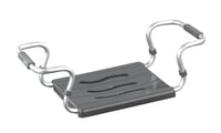 WENKO Secura sjedalica za kadu, podesiva širina 55-65 cm, nosivost 120 kg, TÜV GS certificirana, površina za sjedenje 37x27 cm, srebrna 1