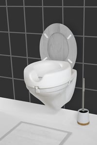 Înălțător pentru colac WC WENKO Secura - capacitate 150 kg, alb, 41,5 x 17 x 44 cm, înălțător din plastic 6