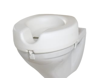 Înălțător pentru colac WC WENKO Secura - capacitate 150 kg, alb, 41,5 x 17 x 44 cm, înălțător din plastic