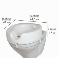 Înălțător pentru colac WC WENKO Secura - capacitate 150 kg, alb, 41,5 x 17 x 44 cm, înălțător din plastic 5