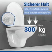 WC sedadlo WENKO Sindia s pomalým sklápaním, nosnosť 300 kg, odnímateľné, D-tvar, antibakteriálny duroplast, biele 2