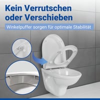 WC sedadlo WENKO Sindia s pomalým sklápaním, nosnosť 300 kg, odnímateľné, D-tvar, antibakteriálny duroplast, biele 4