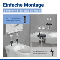 WC sedadlo WENKO Sindia s pomalým sklápaním, nosnosť 300 kg, odnímateľné, D-tvar, antibakteriálny duroplast, biele 6