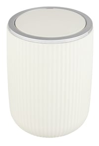 Coș de gunoi pentru baie cu capac basculant WENKO Swing Lid, 2 litri, cu capac 1
